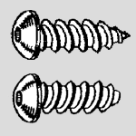 Button Head Hex Drive Sheet Metal Screws