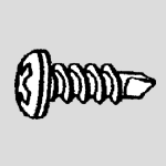 SDPP0808 - #8 x 1/2 - Self Drilling Screws - Phillips 100 pcs/pkg