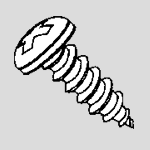 SMTP0208 - #2 x 1/2 - Truss Head Sheet Metal Screws - plated 100 pcs/pkg