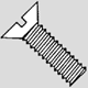 FMS0204 - 2-56 x 1/4 - Flat Head Machine Screws - Slotted - Stainless 100 pcs/pkg