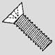 FMSP2008 - M2 x .4 x 8mm - Flat Head Machine Screws - Phillips - Stainless 50 pcs/pkg