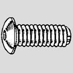 SBA0102 - 1-72 x 1/8 - Button Head Screw - Alloy Steel 50 pcs/pkg