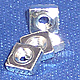 NQ0256 - 2-56 - Square Nuts -Steel with Zinc Plate 100 pcs/pkg