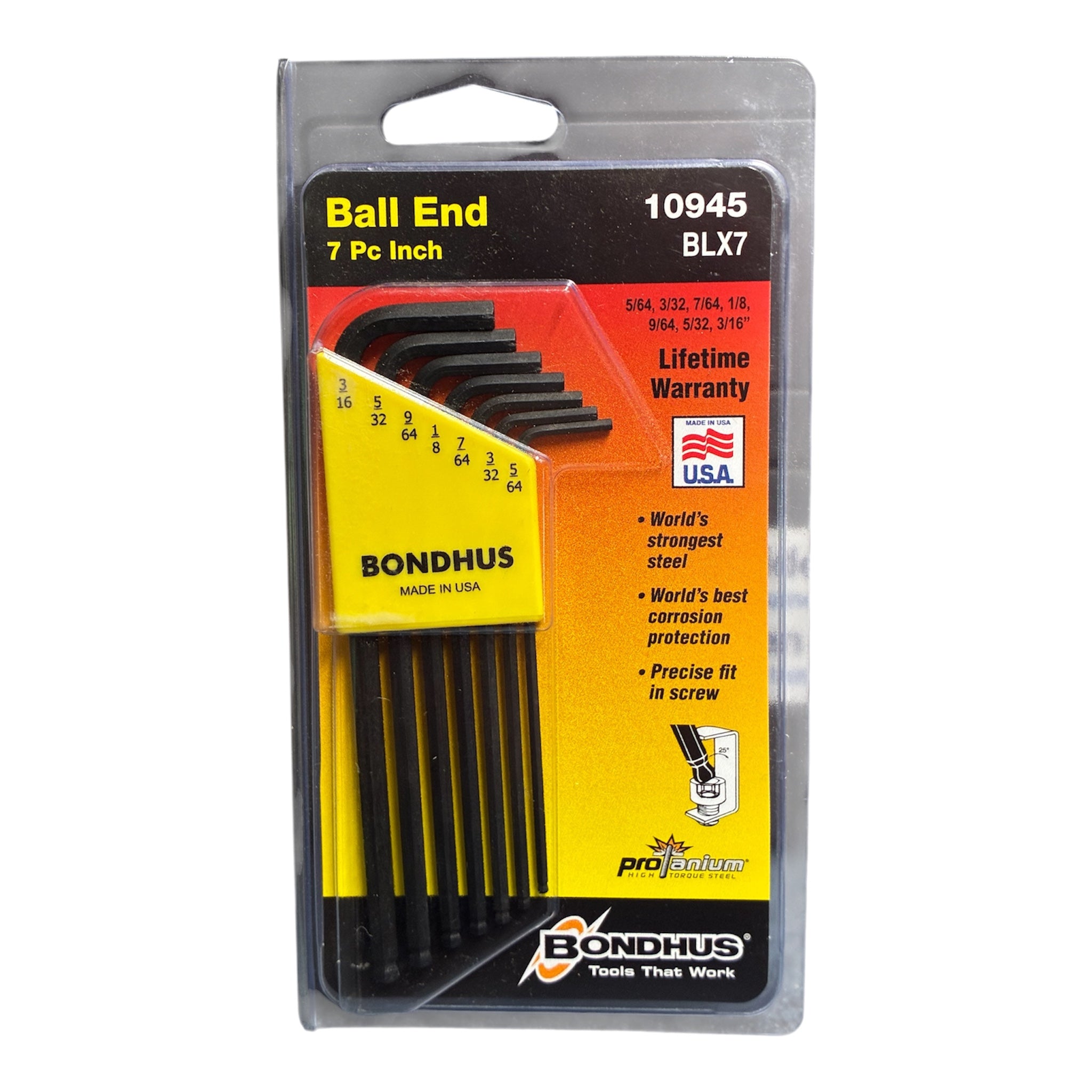 BALLDRIVER TIP HEX KEY L-WRENCH SET