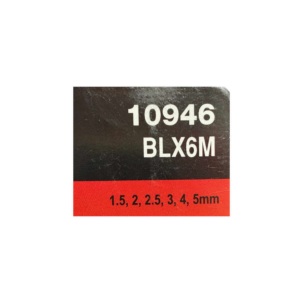 (BLMSET) BALLDRIVER TIP HEX KEY L-WRENCH SET METRIC - 6 pcs