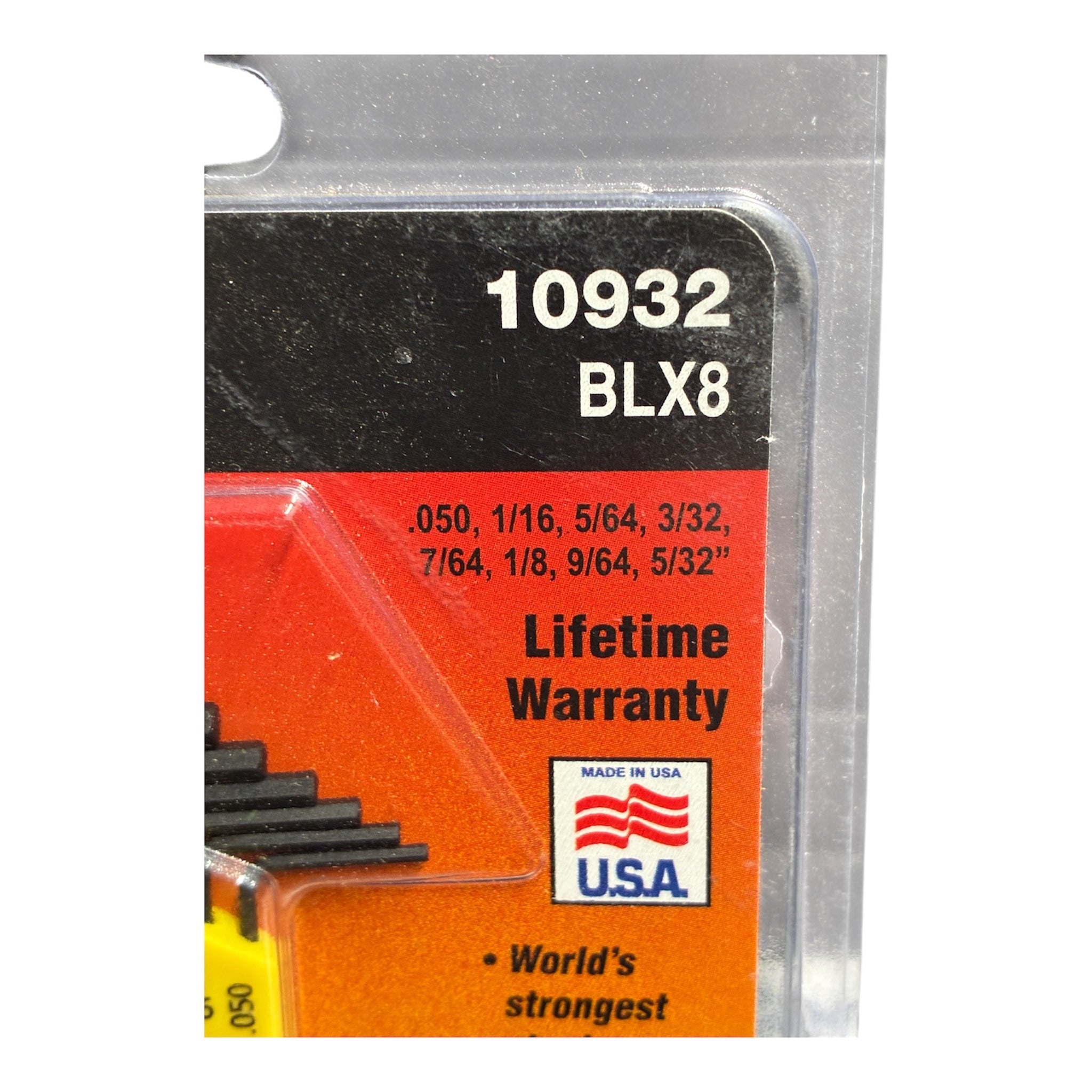(BLSET2) BALLDRIVER TIP HEX KEY L-WRENCH SET - 8 pcs