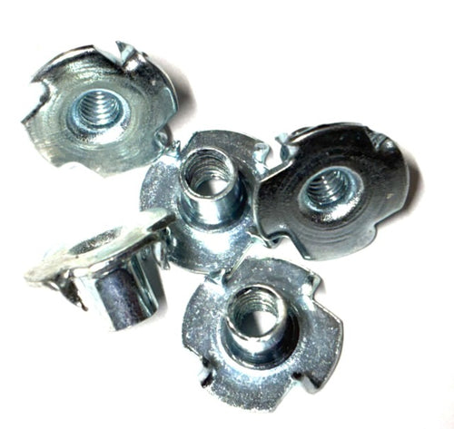 (BN0632L) PLATED BLIND NUTS  (T-NUTS) 6-32  9/16 FLANGE - 50 pcs/pkg