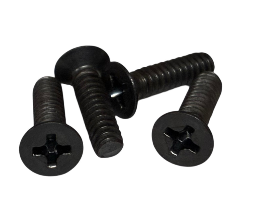 (FCMPK0605) PHILLIPS BLACK OXIDE 100* FLAT HEAD MACHINE SCREW 6-32 X 5/16" - 100 pcs/pkg