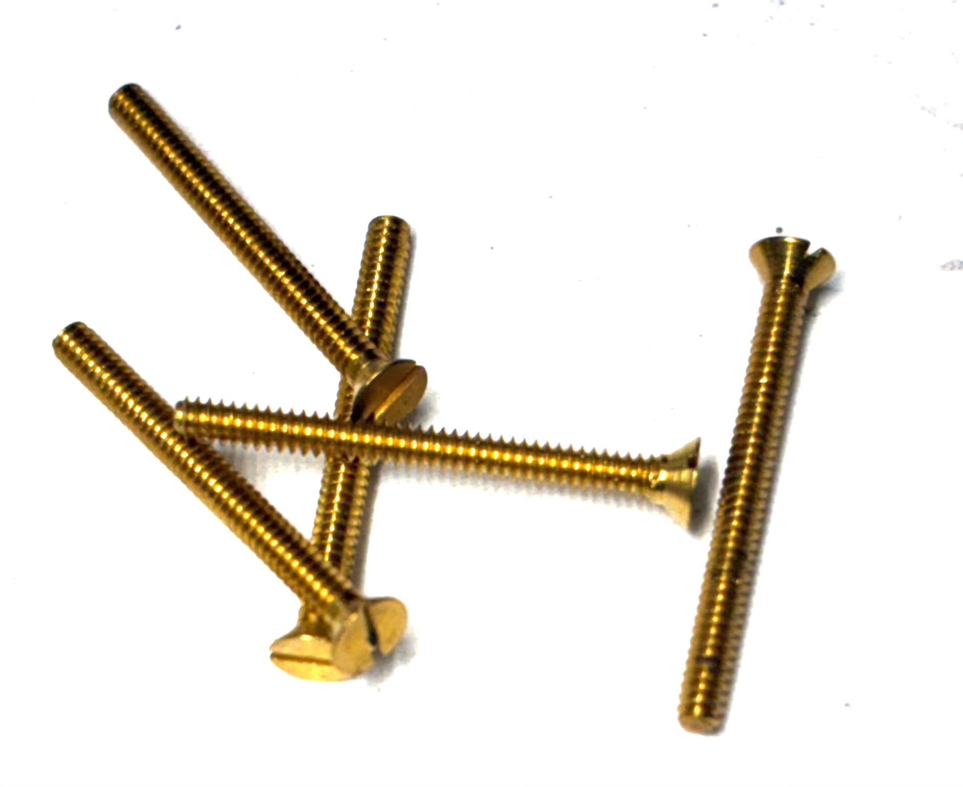 (FMB00908) BRASS FLAT HEAD MACHINE SCREW 00-90 X 1/2 - 20 pcs/pkg