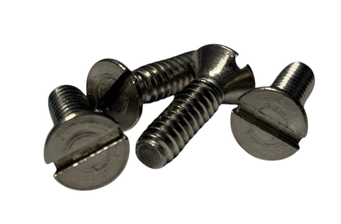 (FMS0003) STAINLESS STEEL FLAT HEAD SLOTTED MACHINE SCREW 0-80 X 3/16" - 100 pcs/pkg