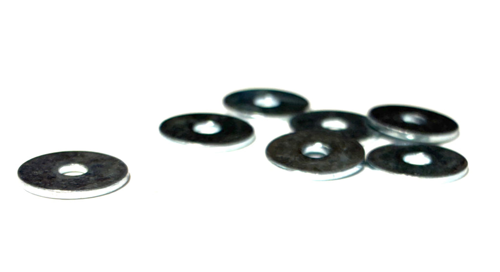(FWF4) PLATED FENDER WASHER #4 X 3/8 OD - 100 pcs/pkg