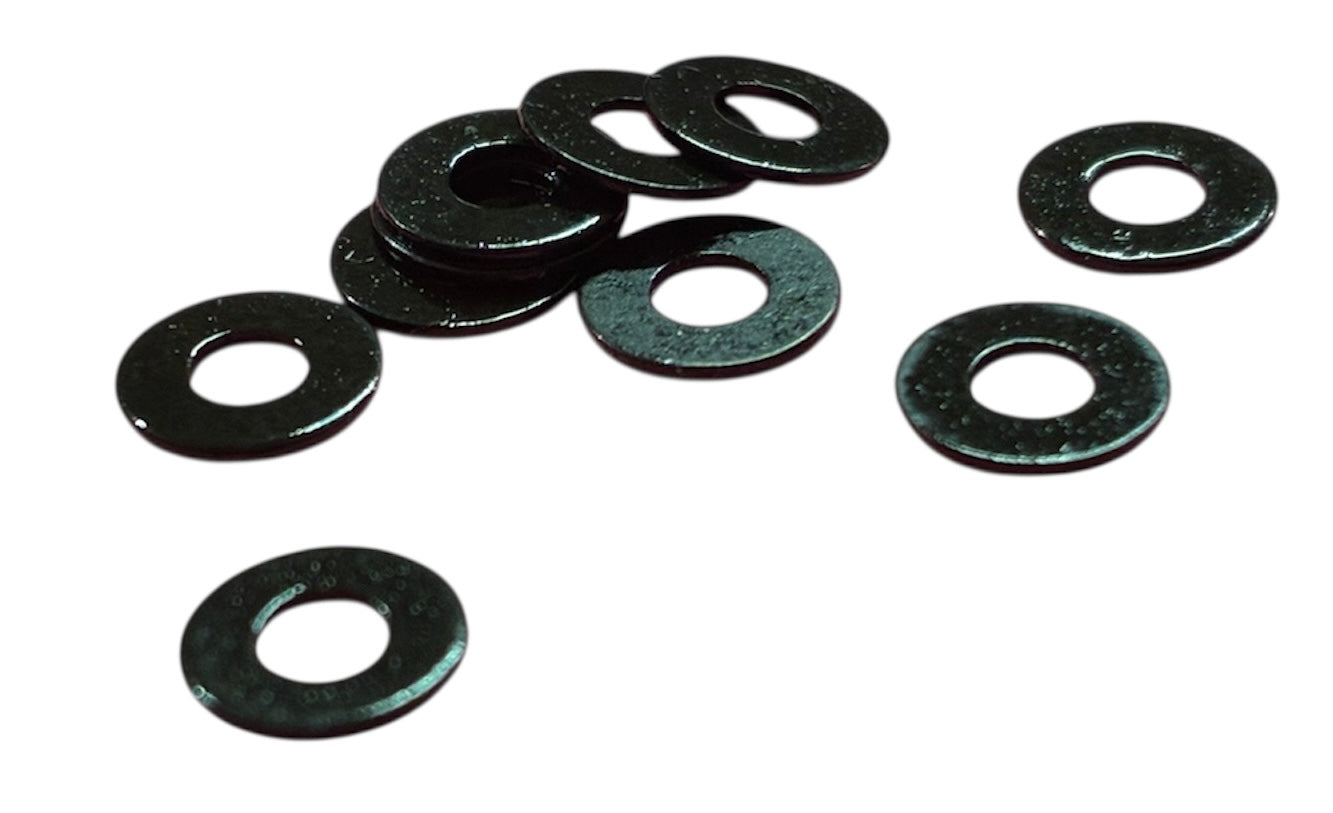 (FWK02) BLACK OXIDE FLAT WASHER #2 - 100 pcs/pkg