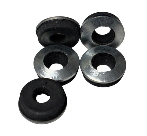 (FWRB06) PLATED NEOPRENE BACKED FLAT WASHER #6 - 50 pcs/pkg