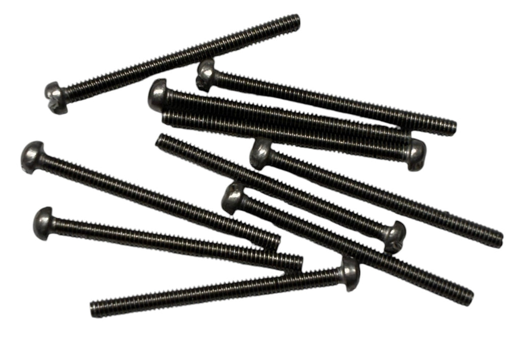 (RMS0012) STAINLESS STEEL SLOTTED ROUND HEAD MACHINE SCREW 0-80 x 3/4 - 100 pcs/pkg