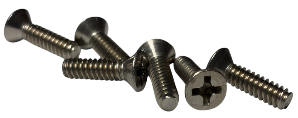(FMSP0403) PHILLIPS STAINLESS STEEL FLAT HEAD MACHINE SCREW 4-40 X 3/16" - 100 pcs/pkg