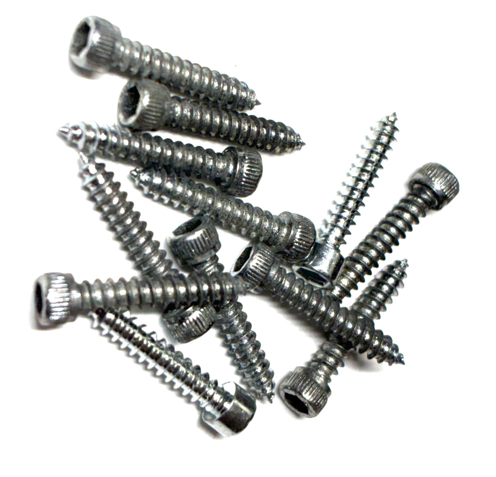(STS0208) PLATED SOCKET HEAD SHEET METAL SCREWS #2 X 1/2 - 100 pcs/pkg