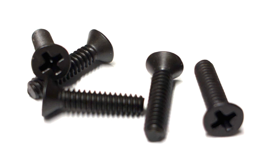 (FMPPK0408) PHILLIPS BLACK OXIDE FLAT HEAD MACHINE SCREW 4-40 X 1/2" - 100 pcs/pkg