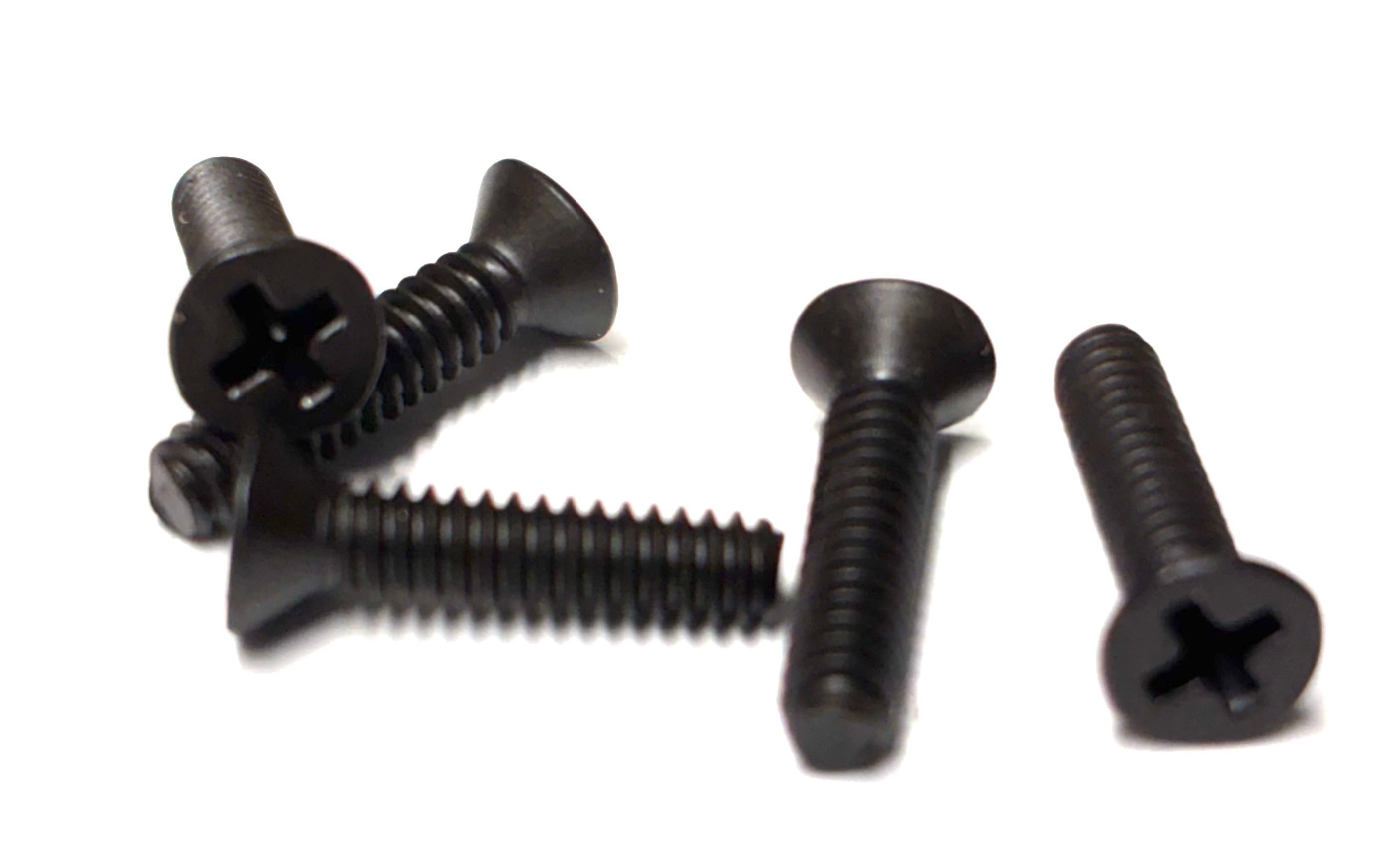 (FMPPK0408) PHILLIPS BLACK OXIDE FLAT HEAD MACHINE SCREW 4-40 X 1/2" - 100 pcs/pkg
