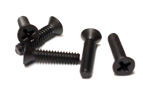 (FMPPK0408) PHILLIPS BLACK OXIDE FLAT HEAD MACHINE SCREW 4-40 X 1/2" - 100 pcs/pkg
