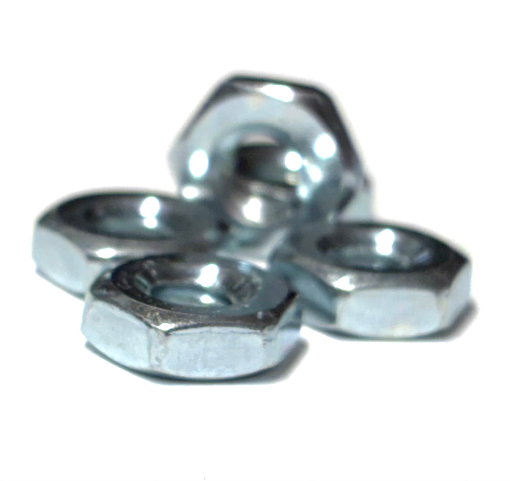 (HN1024) 10-24 HEX NUTS PLATED - 100 pcs/pkg