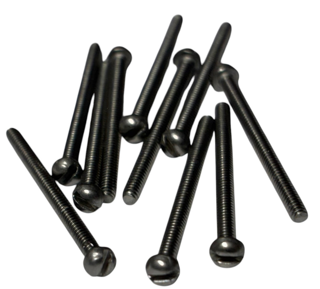 (RMS0012) STAINLESS STEEL SLOTTED ROUND HEAD MACHINE SCREW 0-80 x 3/4 - 100 pcs/pkg
