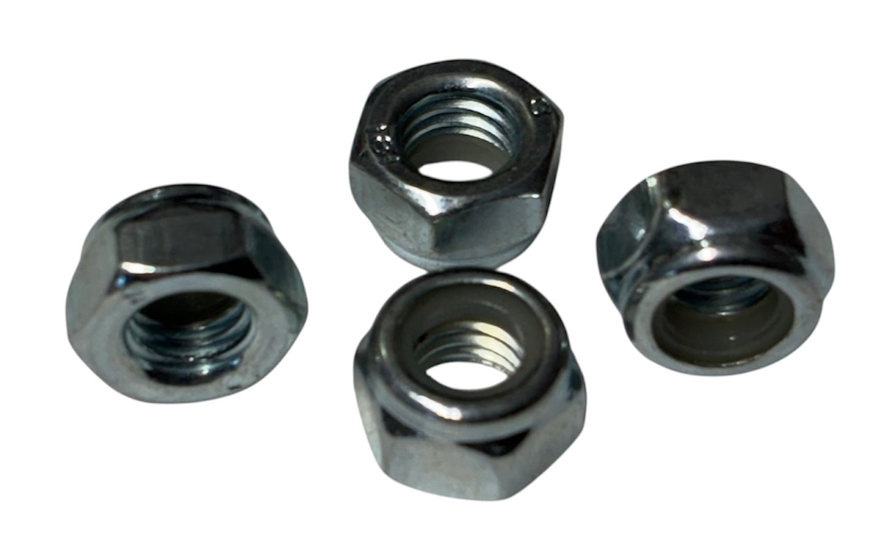 (NIM030) PLATED NYLON INSERT LOCK NUT M 3 (3mm) - 20 pcs/pkg