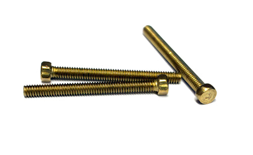 (HBB0112) BRASS HEX HEAD MACHINE SCREW 1-72 X 3/4 - 50 pcs/pkg