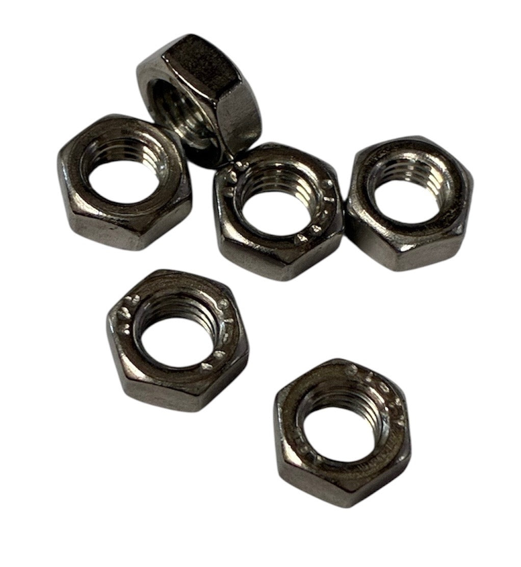 (HNMS016) STAINLESS STEEL HEX NUT METRIC M 1.6 x .35mm - 20 pcs/pkg