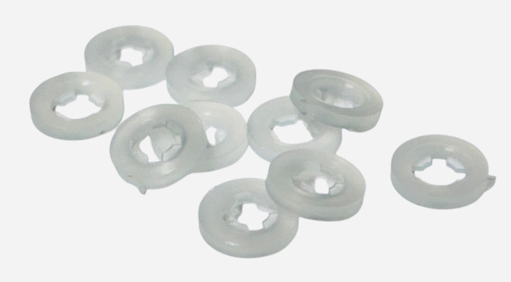 (HNN0632) NYLON HEX NUTS 6-32 - 50 PCS/PCK
