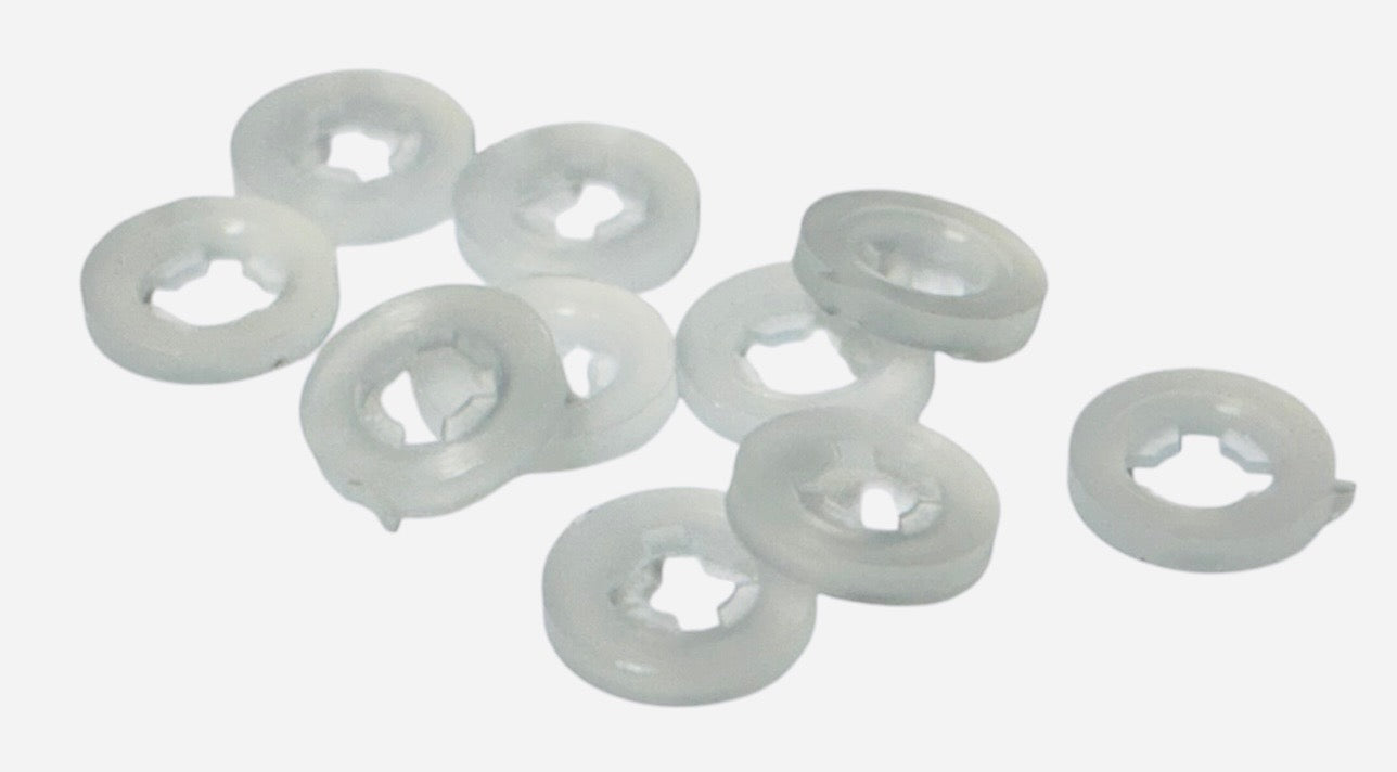 (HNN0256) NYLON HEX NUTS 2-56 - 50 PCS/PCK