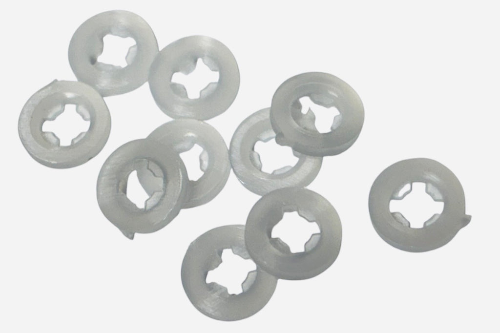 (HNN0632) NYLON HEX NUTS 6-32 - 50 PCS/PCK