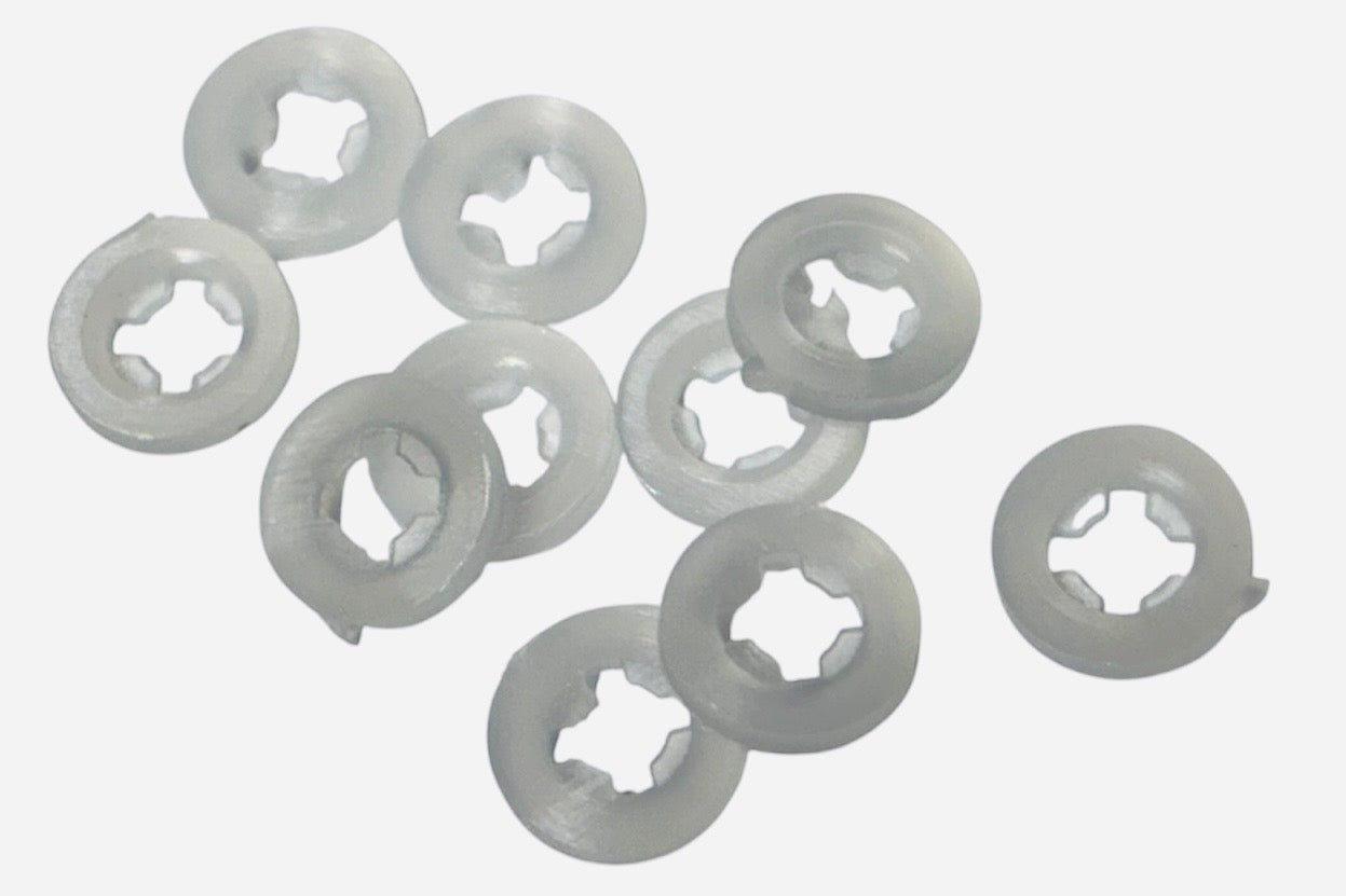 (HNN0256) NYLON HEX NUTS 2-56 - 50 PCS/PCK