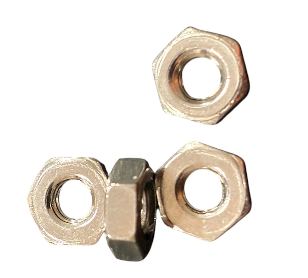 (HNSS0080) 0-80 HEX NUT STAINLESS STEEL SMALL PATTERN - 50 pcs/pkg