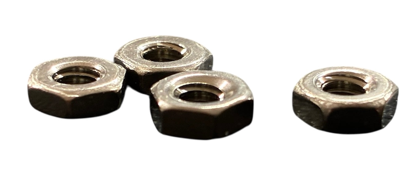 (HNSS0080) 0-80 HEX NUT STAINLESS STEEL SMALL PATTERN - 50 pcs/pkg