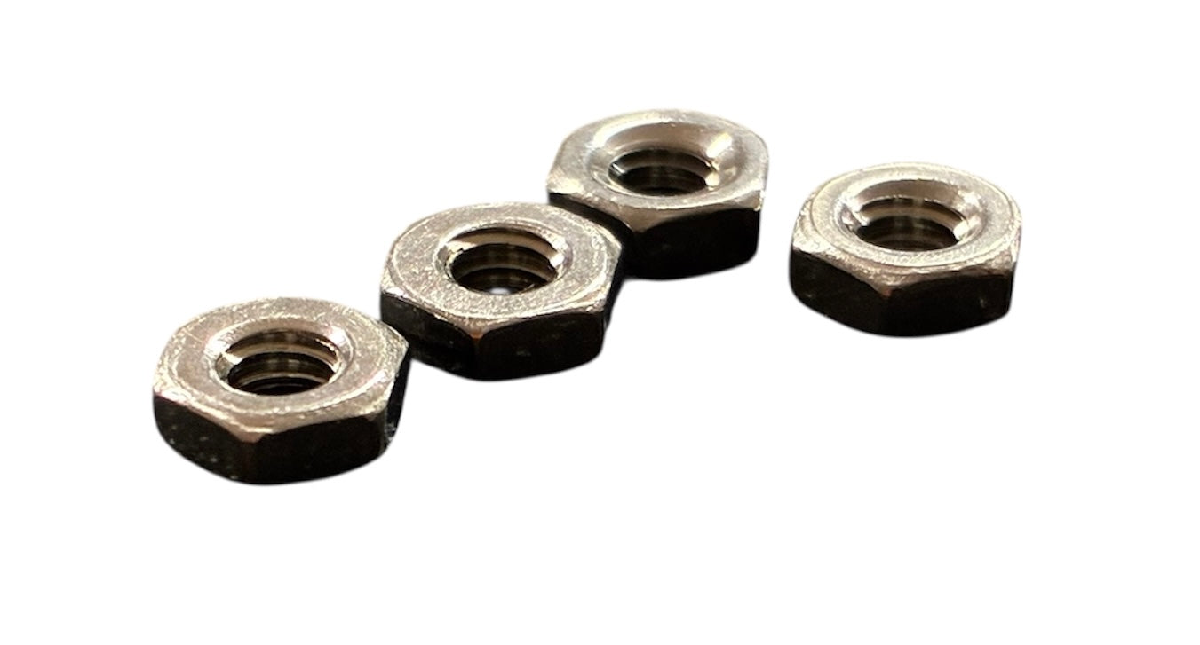 (HNSS0080) 0-80 HEX NUT STAINLESS STEEL SMALL PATTERN - 50 pcs/pkg