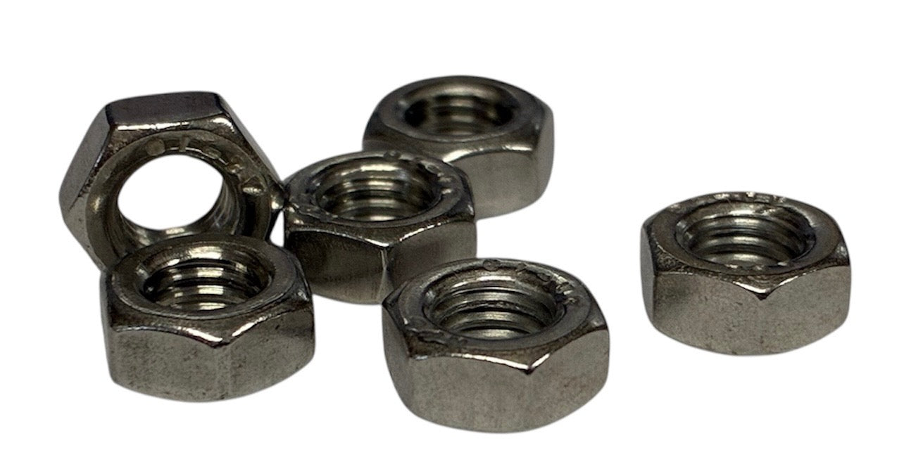 (HNS0080) 0-80 HEX NUTS STAINLESS STEEL - 100 pcs/pkg