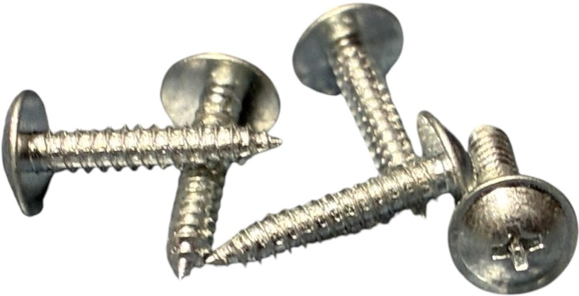 (SMPWH0106) SERVO SCREW ROUND WASHER PHILLIPS NICKEL PLATED SHEET METAL SCREW #1 X 3/8 - 100 pcs/pkg