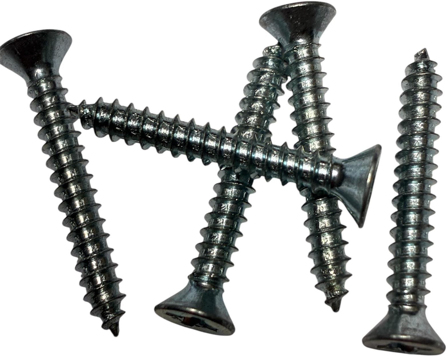 (SMFP0205) PHILLIPS PLATED FLAT HEAD SHEET METAL SCREW #2 X 5/16 100 pcs/pkg