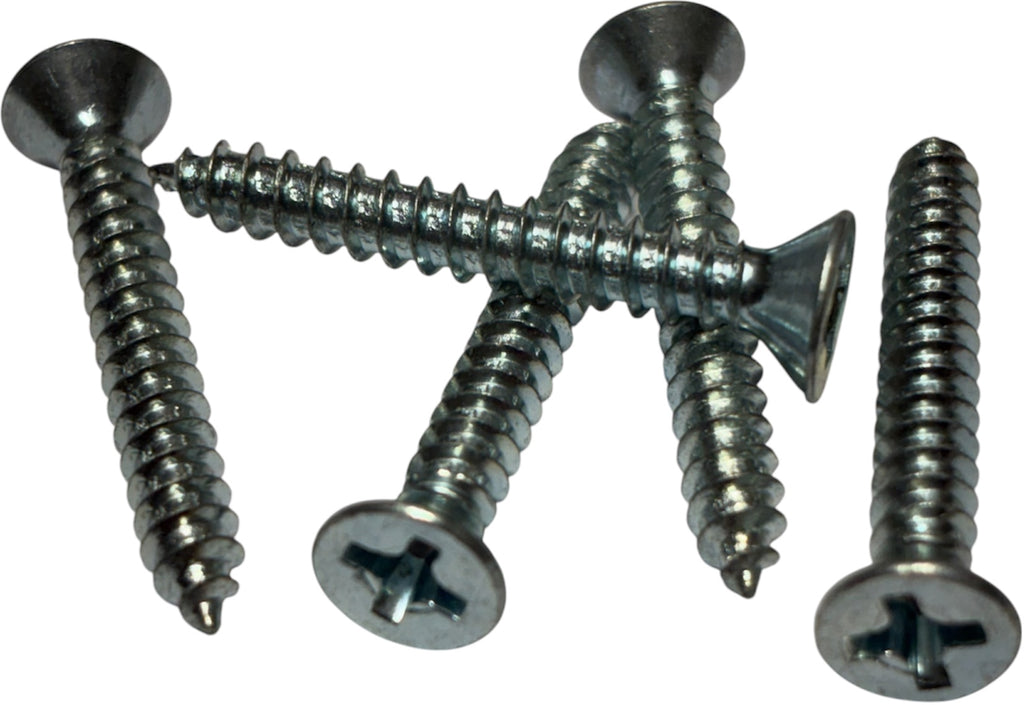 (SMFP0104) PHILLIPS PLATED FLAT HEAD SHEET METAL SCREW #1 X 1/4 100 pcs/pkg