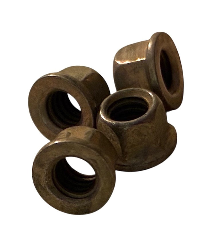 (LNM1032) ALL METAL PLATED MINI LOCKNUT 10-32 - 10 PCS/PKG