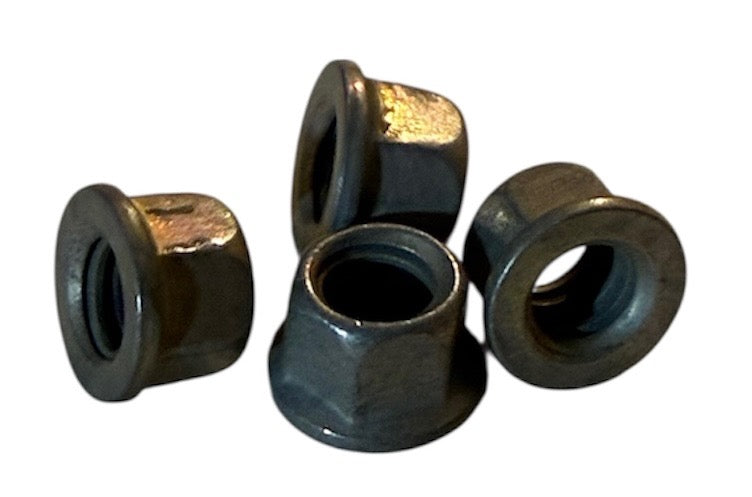 (LNM1032) ALL METAL PLATED MINI LOCKNUT 10-32 - 10 PCS/PKG