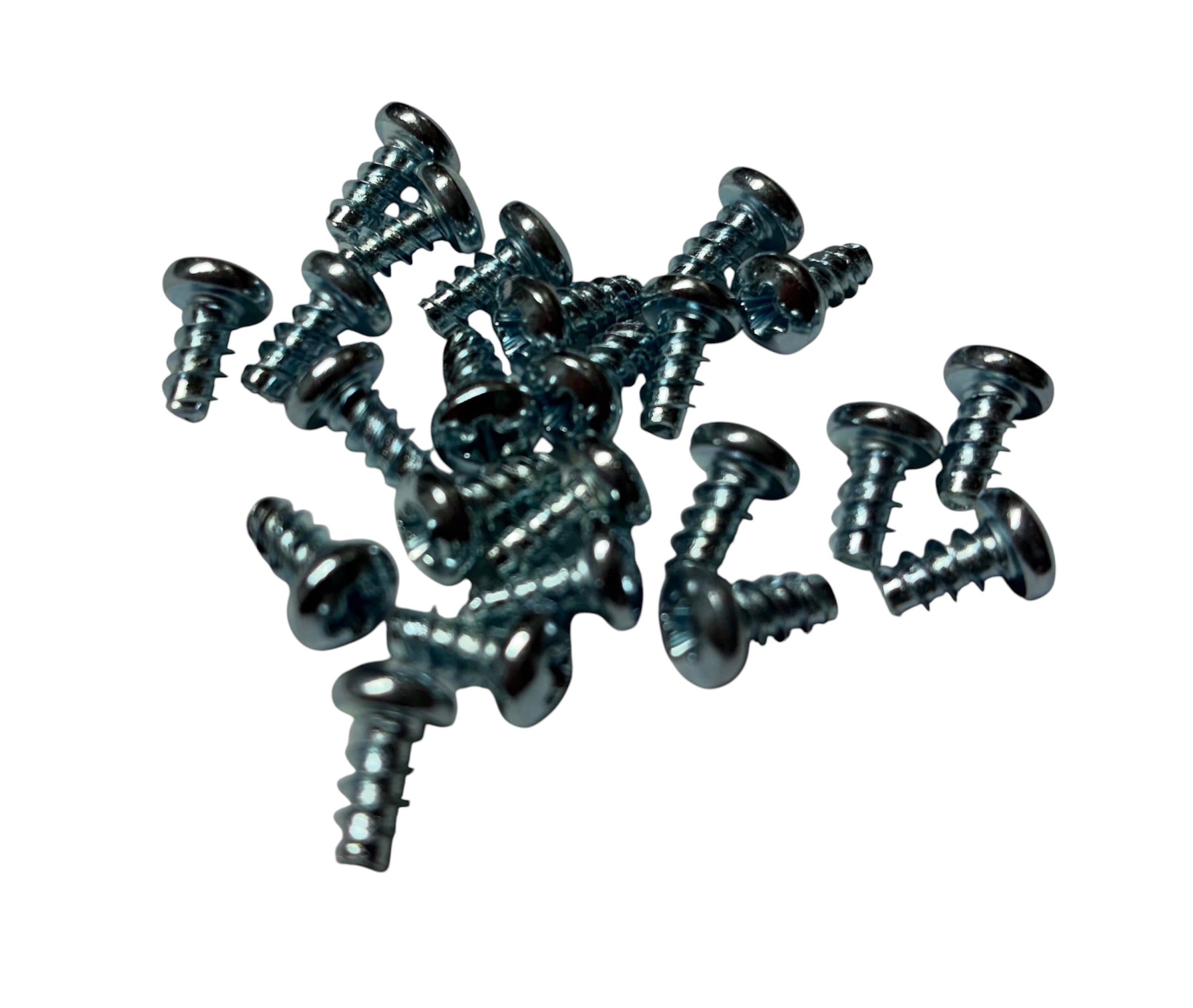 (LPP0203) PHILLIPS PLATED PAN HEAD TRI-LOBE THREAD ROLLING SCREW #2 X 3/16" - 100 pcs/pkg