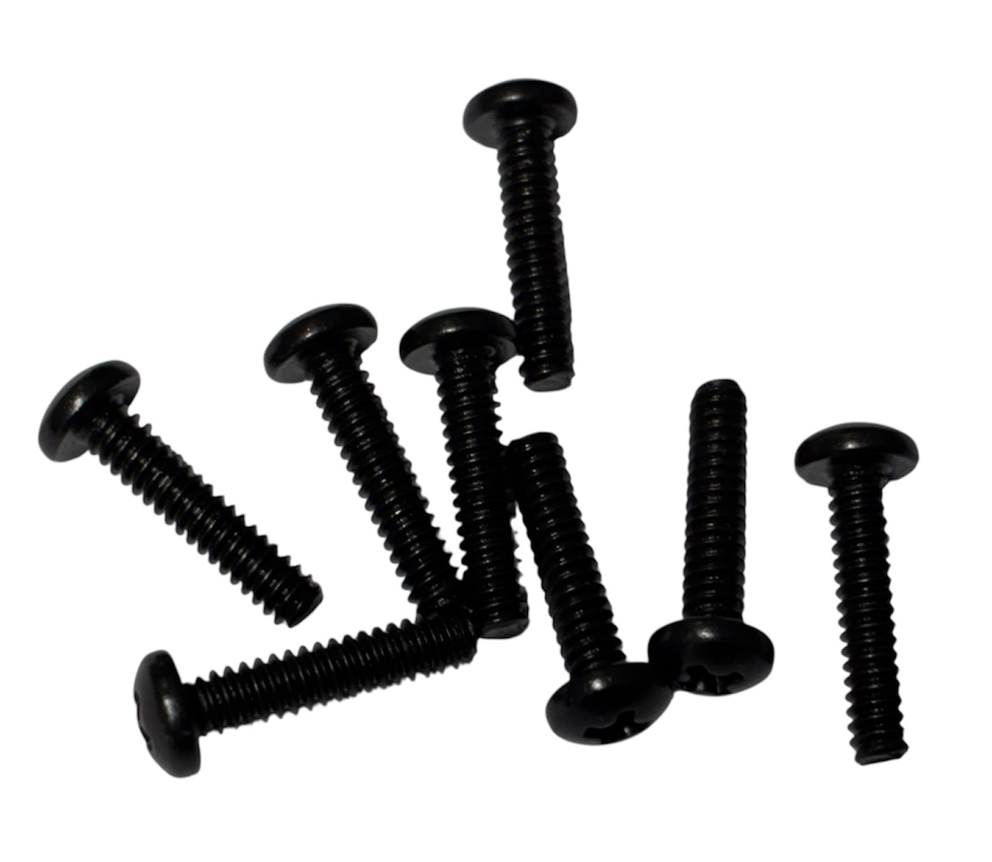 (MSPPK0208) PHILLIPS BLACK OXIDE PAN HEAD MACHINE SCREW 2-56 X 1/2" - 100 pcs/pkg