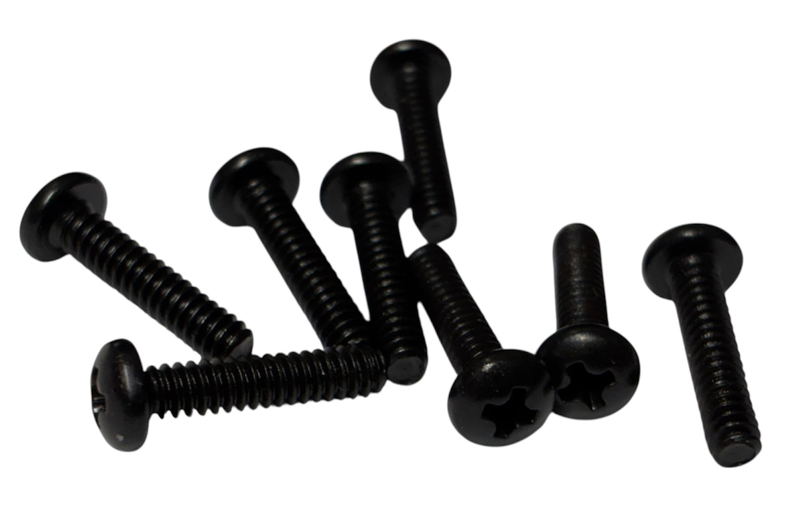 (MSPPK0208) PHILLIPS BLACK OXIDE PAN HEAD MACHINE SCREW 2-56 X 1/2" - 100 pcs/pkg