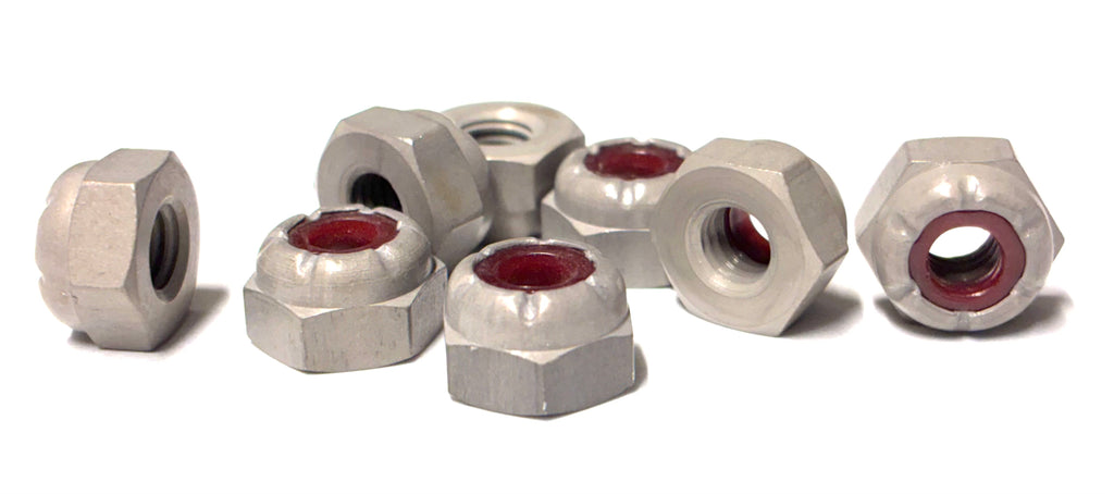(NIL0256) ALUMINUM NYLON INSERT LOCK NUT 2-56 - 50 pcs/pkg