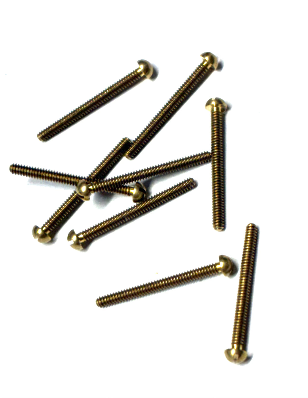 (RMB0008) BRASS ROUND HEAD MACHINE SCREW 0-80 X 1/2" - 100 pcs/pkg