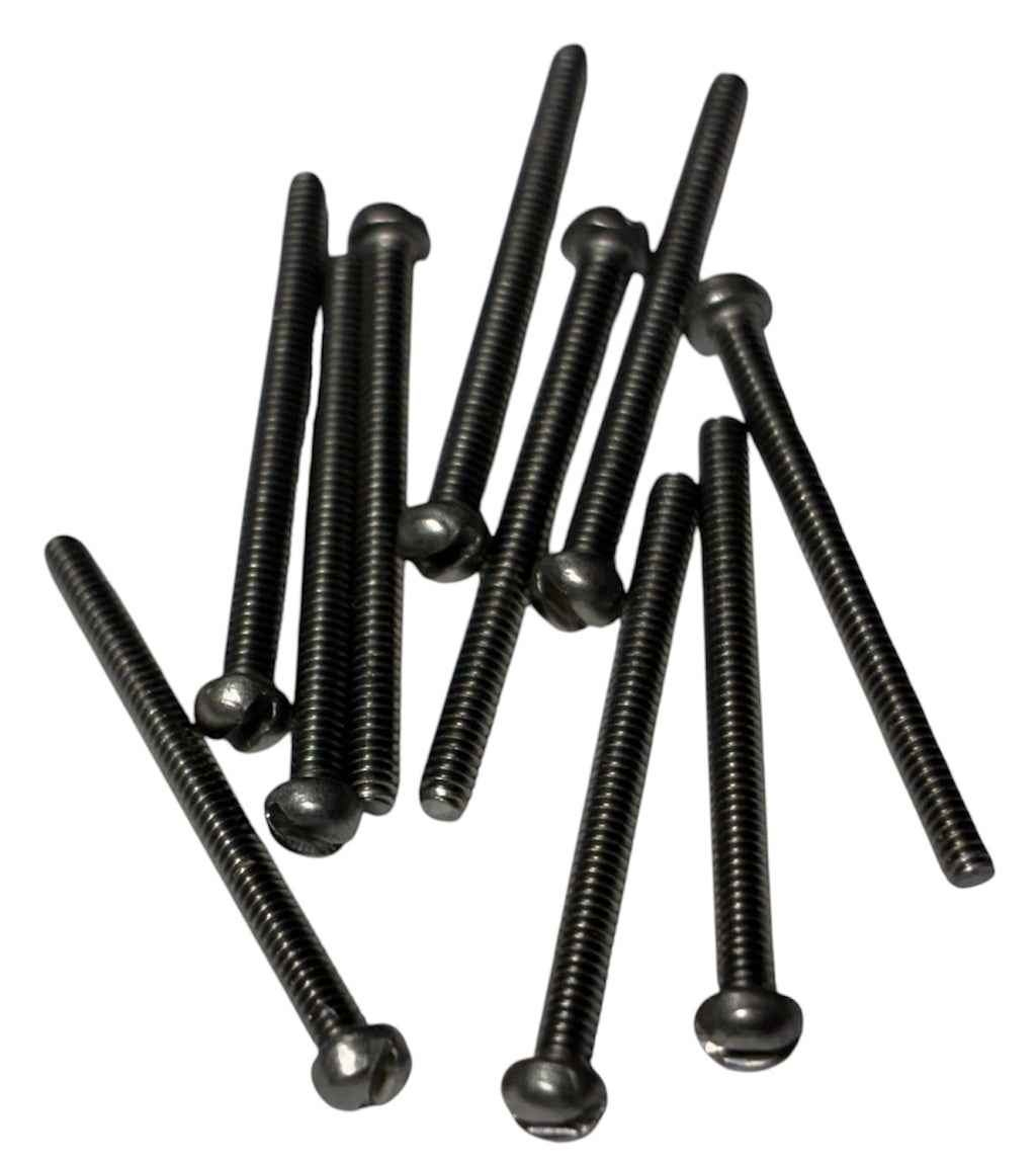 (RMS0016) STAINLESS STEEL SLOTTED ROUND HEAD MACHINE SCREW 0-80 x 1 - 100 pcs/pkg