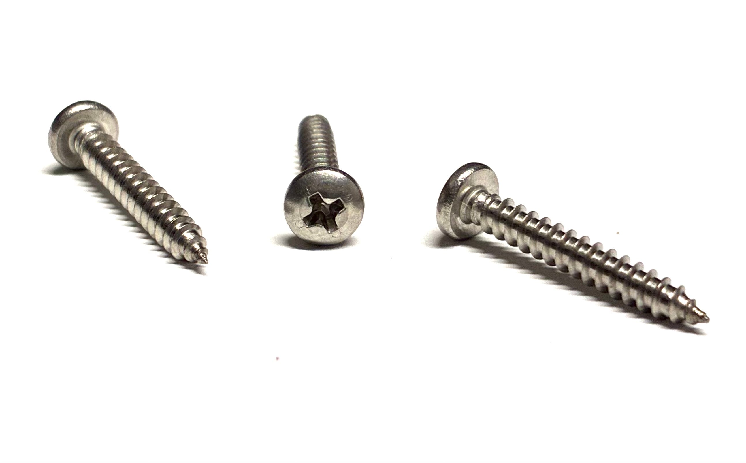 (SMPPS0002) PHILLIPS STAINLESS STEEL PAN HEAD SHEET METAL SCREW #0 X 1/8 - 100 pcs/pkg