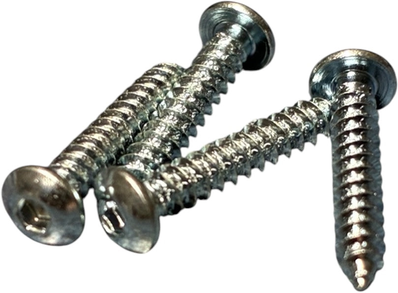 (STP0412) PLATED BUTTON HEAD SOCKET DRIVE SHEET METAL SCREW #4 X 3/4 - 100 pcs/pkg