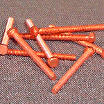 HBBC0012 -  Hex Head Machine Screw - Copper - 0-80 x 3/4 - 100 pcs/pkg